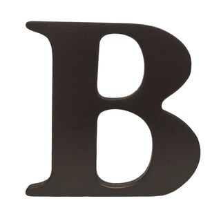 Little Haven Espresso Hanging Wall Letter B