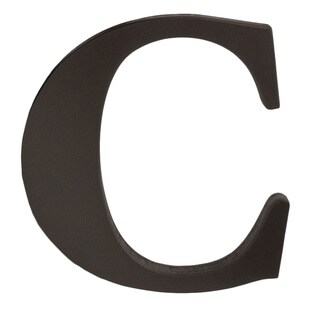 Little Haven Espresso Hanging Wall Letter C