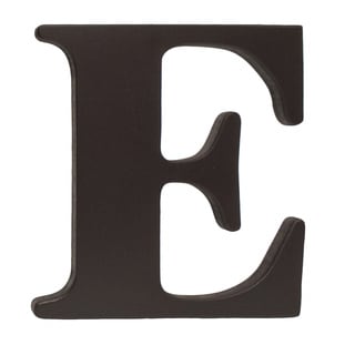 Little Haven Espresso Hanging Wall Letter E