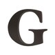 preview thumbnail 1 of 0, Little Haven Espresso Hanging Wall Letter G