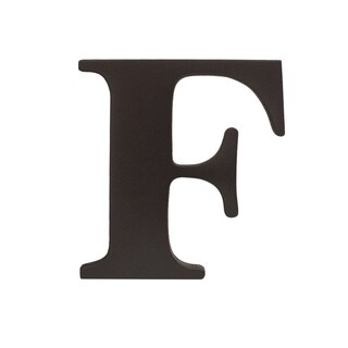 Little Haven Espresso Hanging Wall Letter F