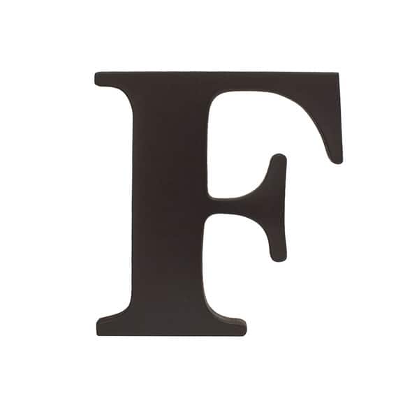 slide 2 of 2, Little Haven Espresso Hanging Wall Letter F