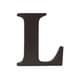 preview thumbnail 1 of 0, Little Haven Espresso Hanging Wall Letter L