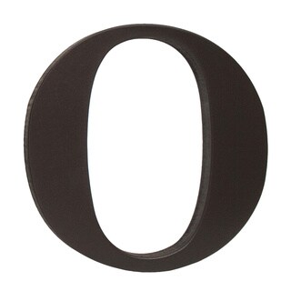 Little Haven Espresso Hanging Wall Letter O