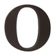 preview thumbnail 1 of 0, Little Haven Espresso Hanging Wall Letter O