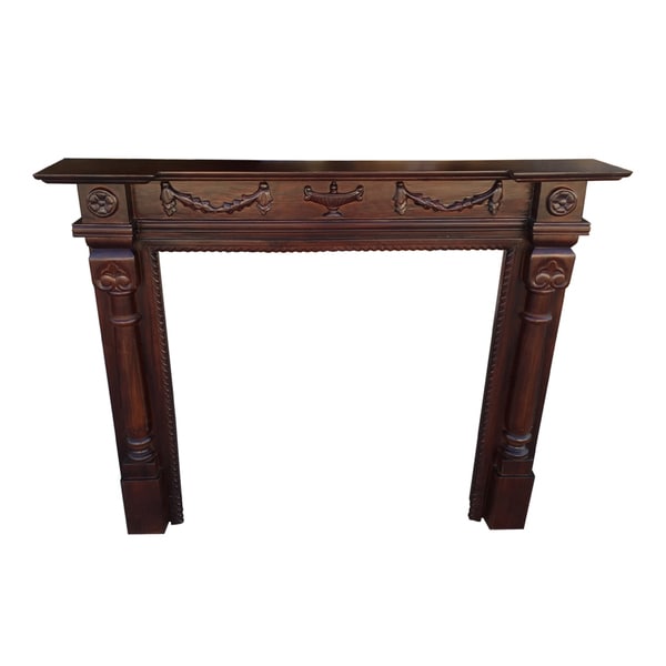 Handmade D-Art Oxford Mahogany Fireplace Mantle (Indonesia)