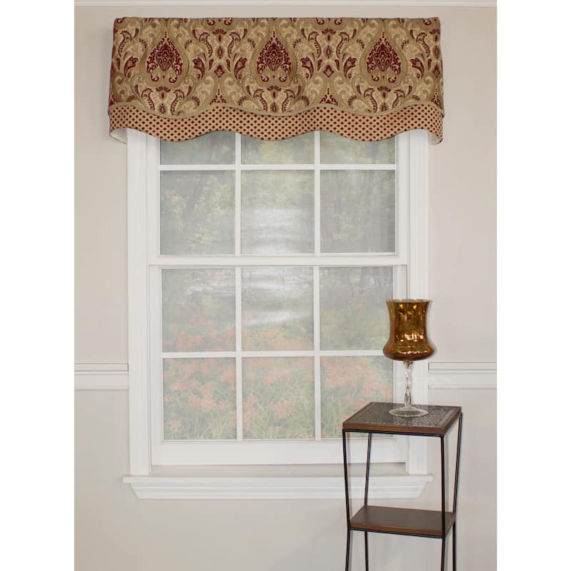 RLF Home Paisley Dream Glory 50" Window Valance