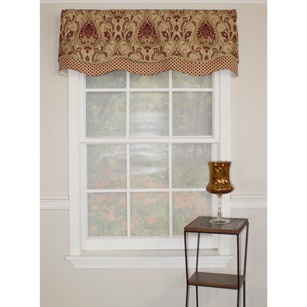 RLF Home Paisley Dream Glory 50" Window Valance