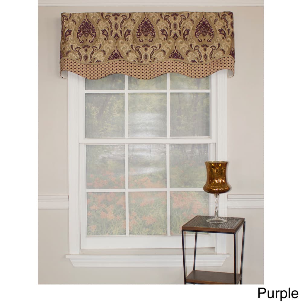 RLF Home Paisley Dream Glory 50" Window Valance