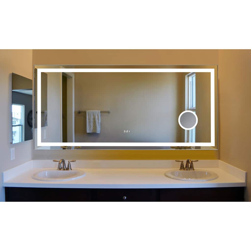 Innoci-USA Eros LED Wall Mount Lighted Vanity Mirror - Clear