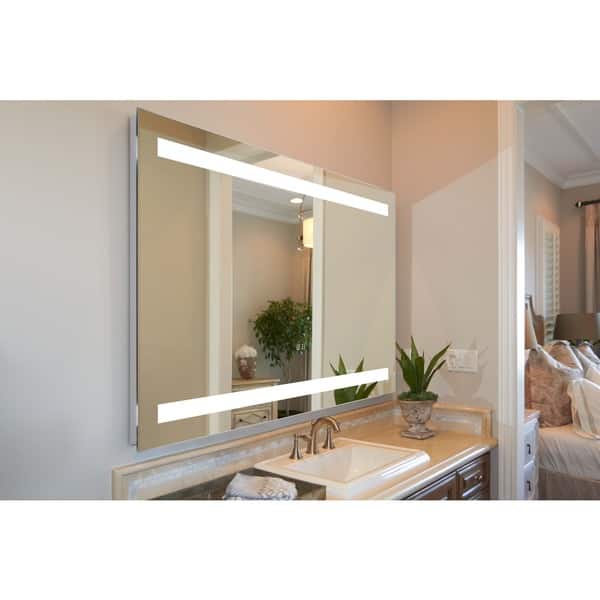 InnociUSA Selene Rectangle LED Wall Mount Lighted Vanity Mirror