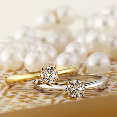 Auriya 18k Gold 1/3ctw Round Solitaire Diamond Engagement Ring (J-K, I1-I2)