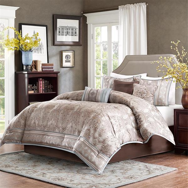 Madison Park Garrison Blue Comforter Set