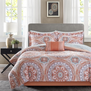 orange comforter sets for less overstock coral patterned sheets