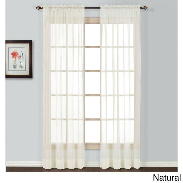 Shop Luxury Collection Batiste Semi Sheer Single Curtain Panel