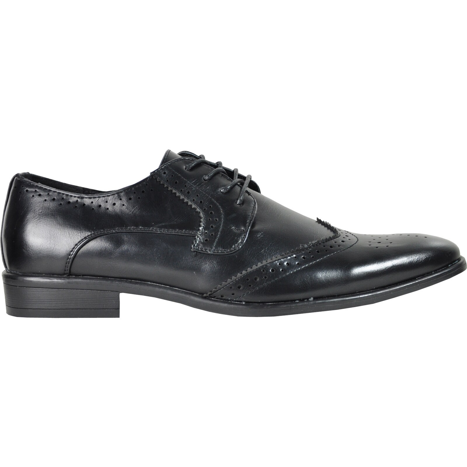 black wide dress shoes