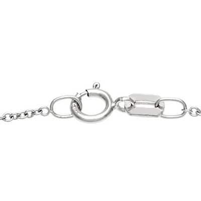 Kabella 14k White Gold 7/8ct TDW TDW Bezel Diamond Solitaire Necklace (G-H, I1-I2)