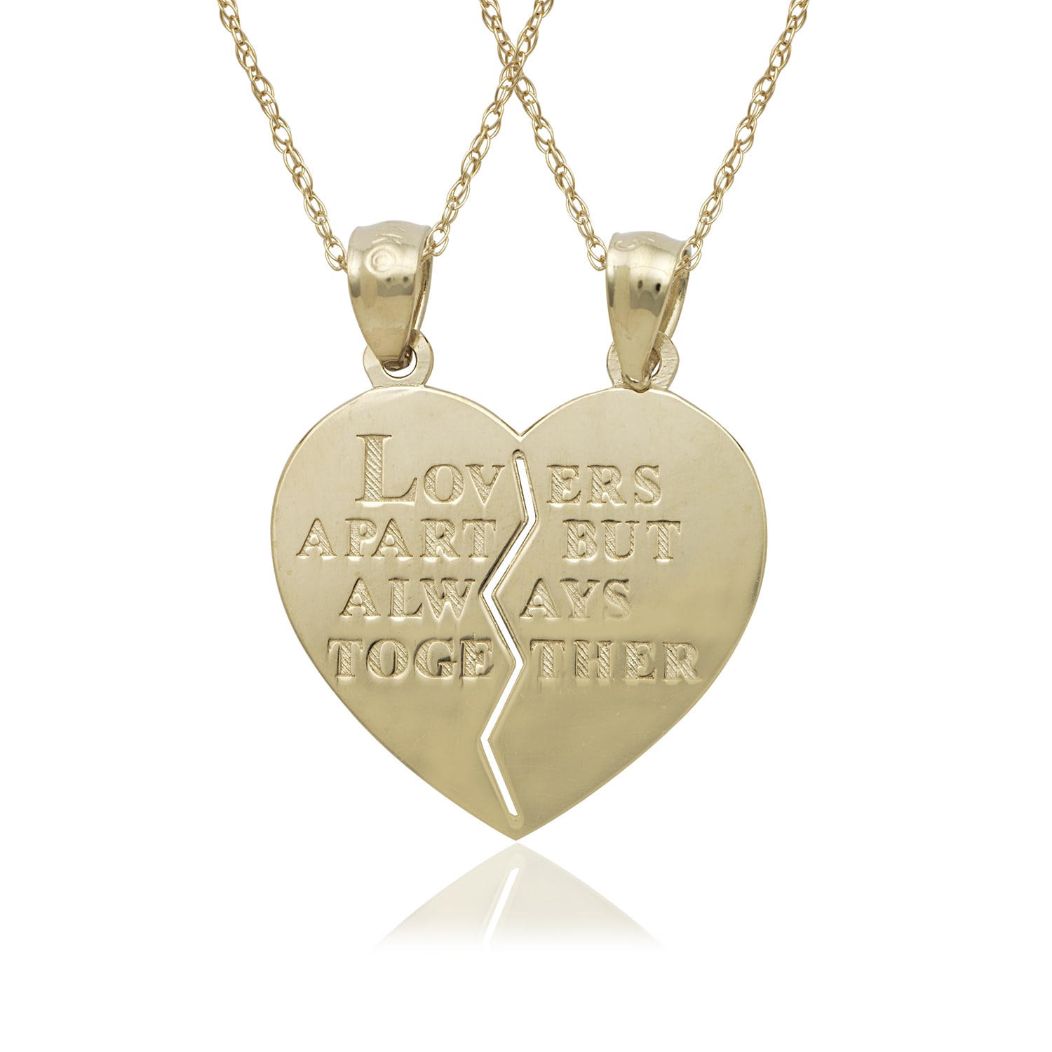 14k Yellow Gold 16 Heart Charm