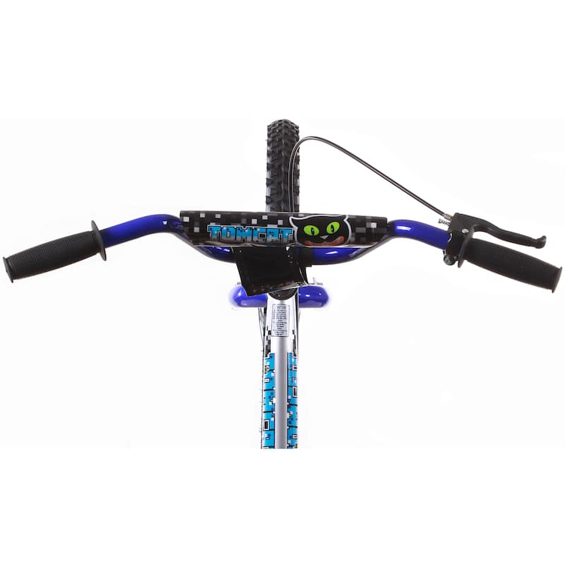 Tomcat Boys Silver and Black BMX Bike with 20-inch Wheels