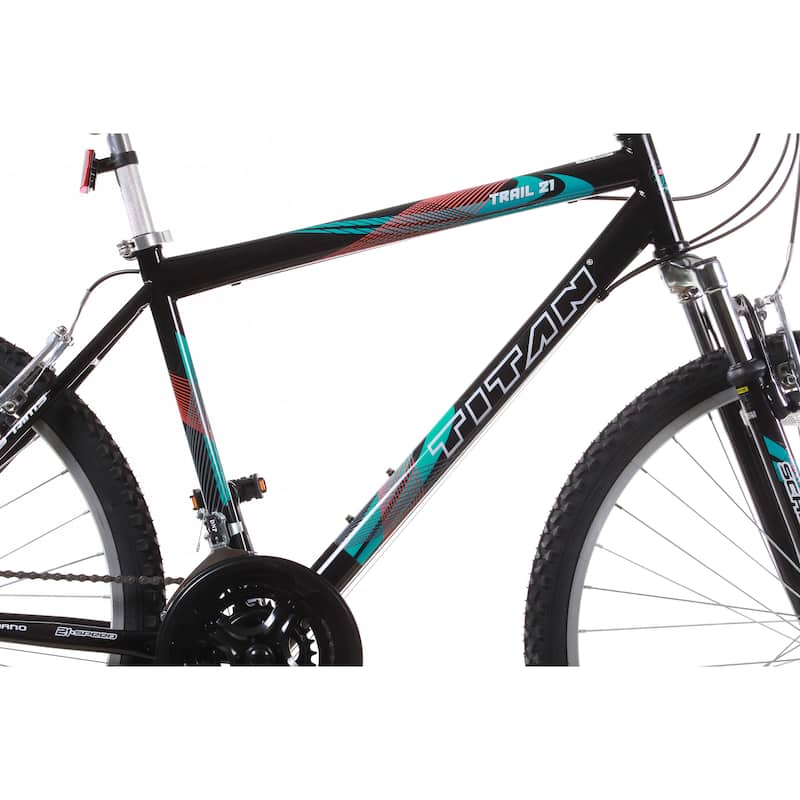 Trail 21-speed Black Suspension Men's Mountain Bike
