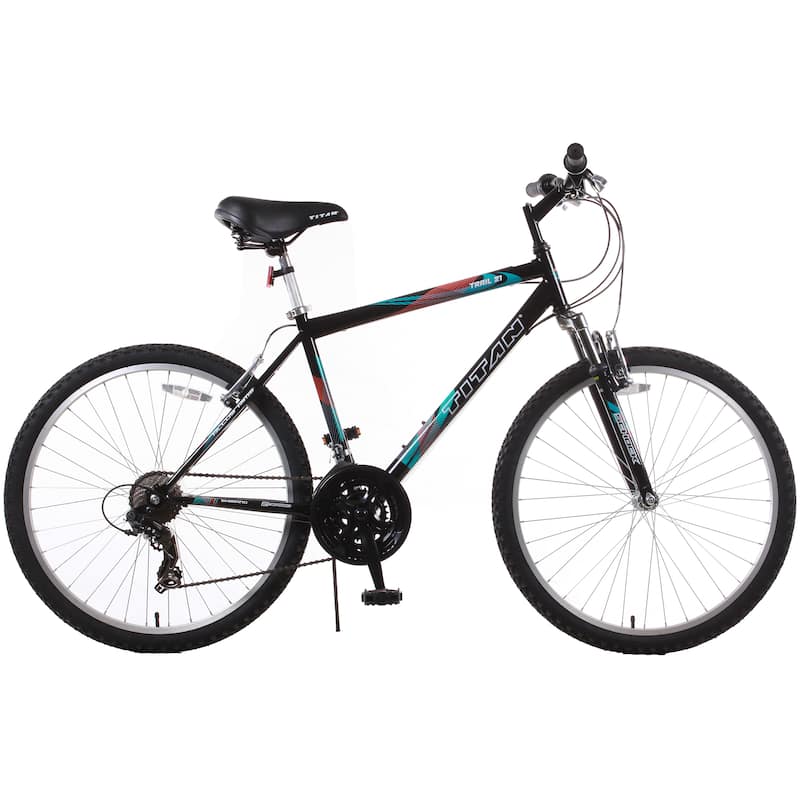 Trail 21-speed Black Suspension Men's Mountain Bike