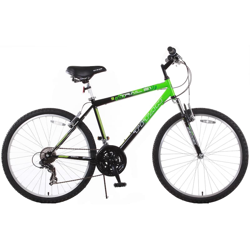 Trail 21-speed Green/ Black Suspension Men's Mountain Bike
