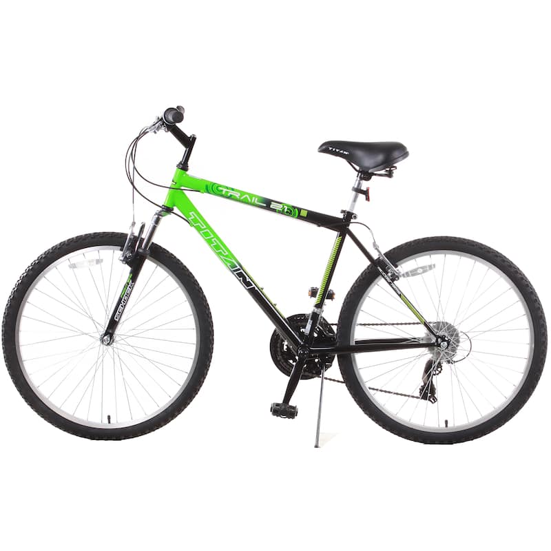 Trail 21-speed Green/ Black Suspension Men's Mountain Bike