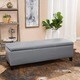 preview thumbnail 5 of 44, Lucinda Faux Leather Storage Bench by Christopher Knight Home - 51.25" L x 17.50" W x 16.25" H