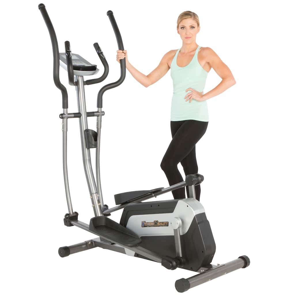Fitness Reality E5500XL Magnetic Elliptical with Workout Programs - grey