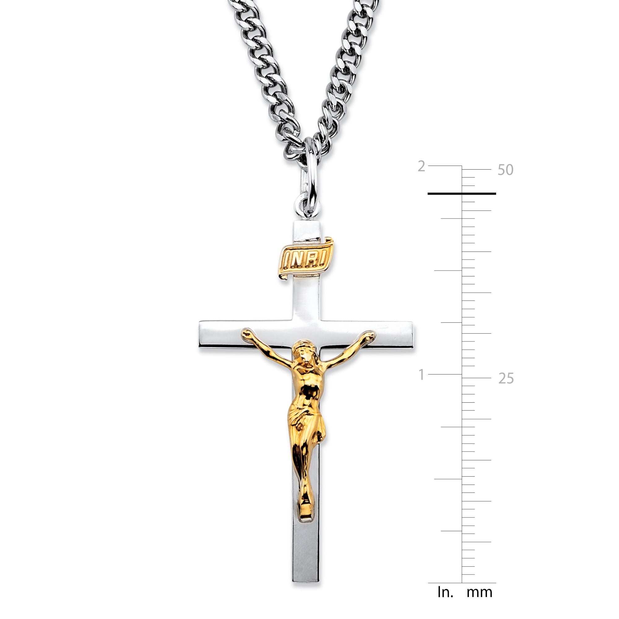 Shop INRI 14k Gold over Silver Men's 