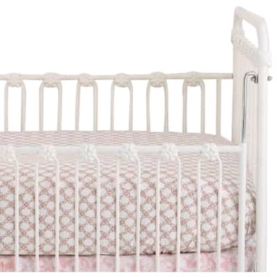 Sweet & Simple Girls' Pink Fitted Crib Sheet