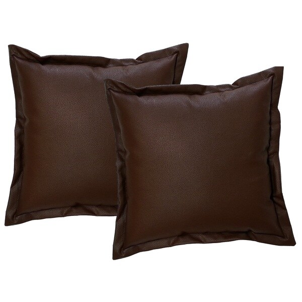 faux leather pillow