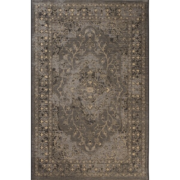 Safavieh Palazzo Black Cream Beige Oriental Area Rug 4 X 6
