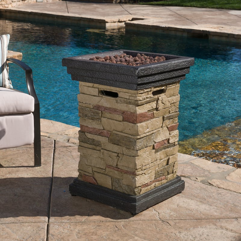 Chesney Outdoor Fire Column by Christopher Knight Home
