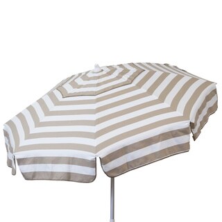 Euro 6-foot Striped Umbrella