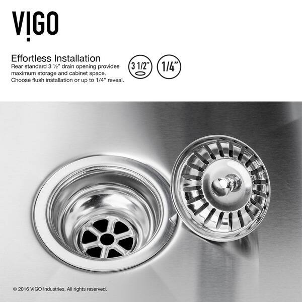 Shop Vigo All In One 33 Inch Stainless Steel Farmhouse Kitchen