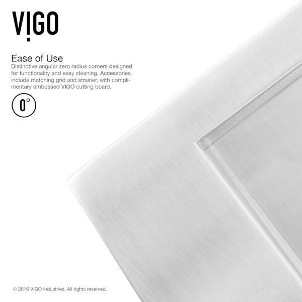 Shop Vigo All In One 33 Inch Stainless Steel Farmhouse Kitchen