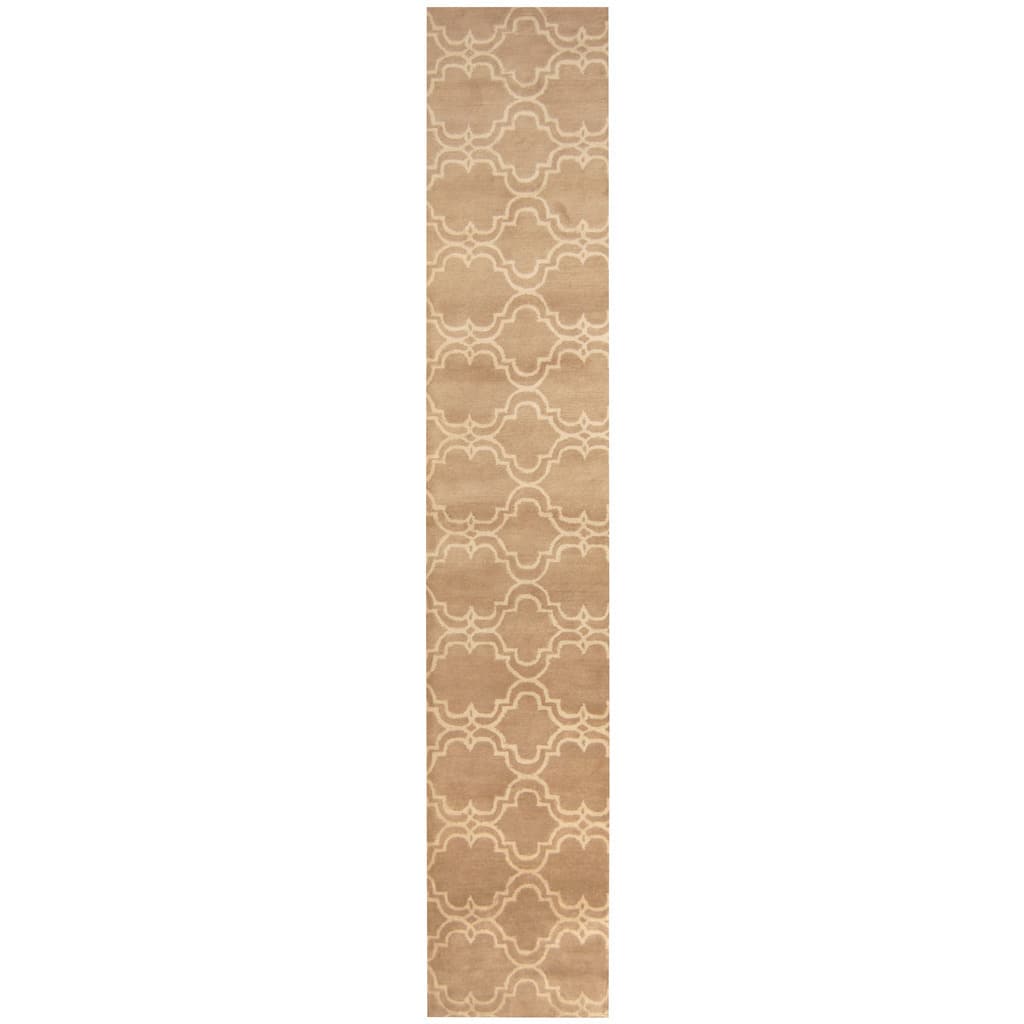 Handmade Tibetan Wool Runner (India) - 2'4 x 12'