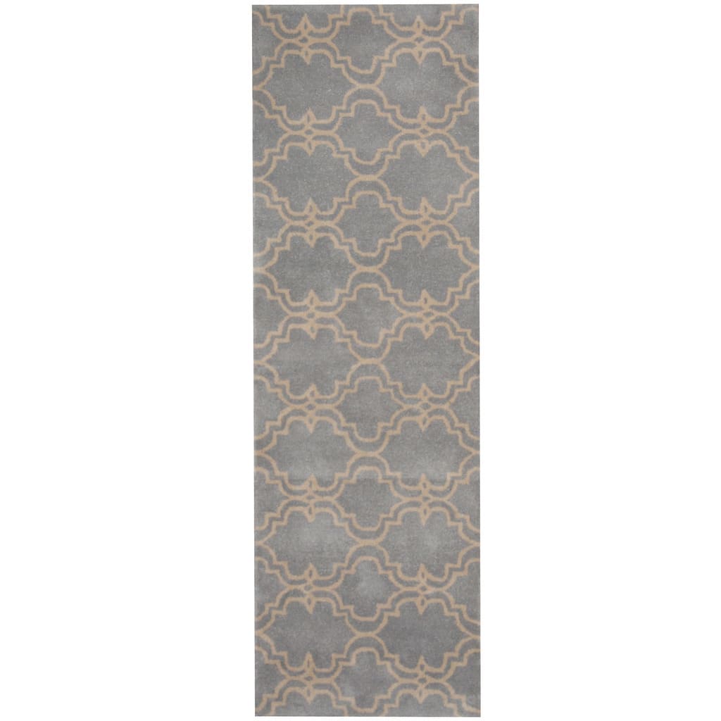 Handmade Tibetan Wool Runner (India) - 2'6 x 8'