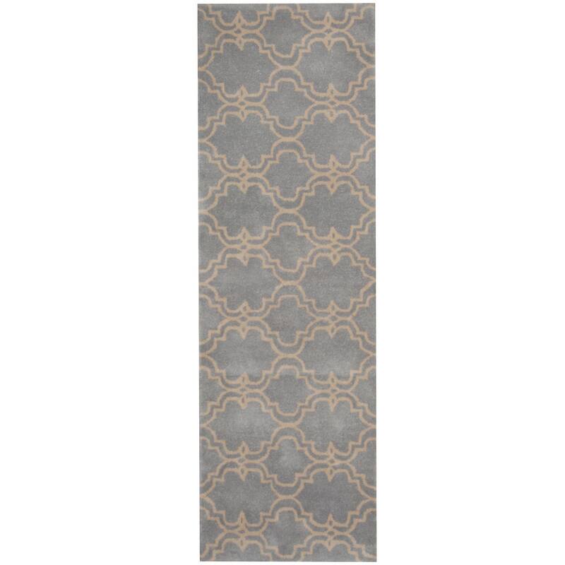 Handmade Tibetan Wool Runner (India) - 2'6 x 8'