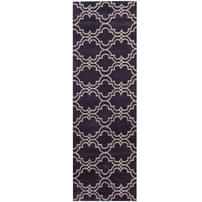 Handmade Tibetan Wool Runner (India) - 2'6 x 8'