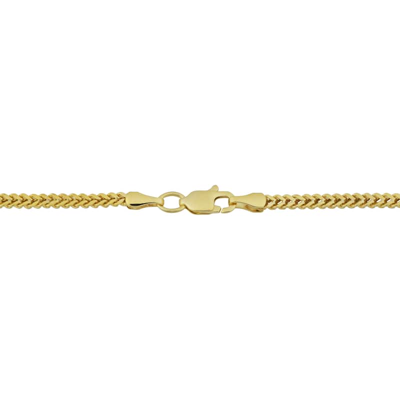 Fremada 10k Yellow Gold 1.9-mm High Polish Franco Link Bracelet (7.5 inches)