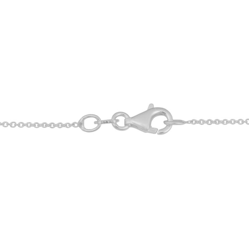 Argento Italia Sterling Silver High Polish Bar Necklace (18 inches)