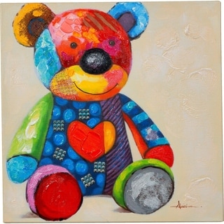 multi colored teddy bear