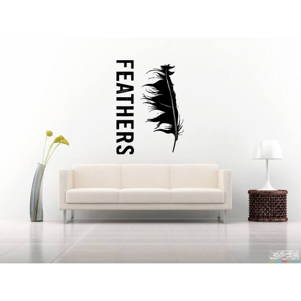 Feathers Wall Art Sticker Decal Bed Bath & Beyond 11433072