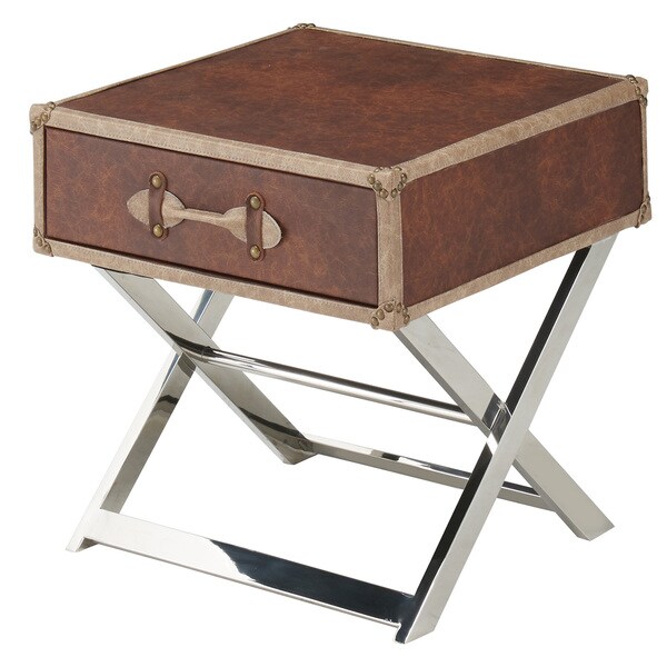 Shop Esquire 1drawer Suitcase Accent Table Free Shipping Today
