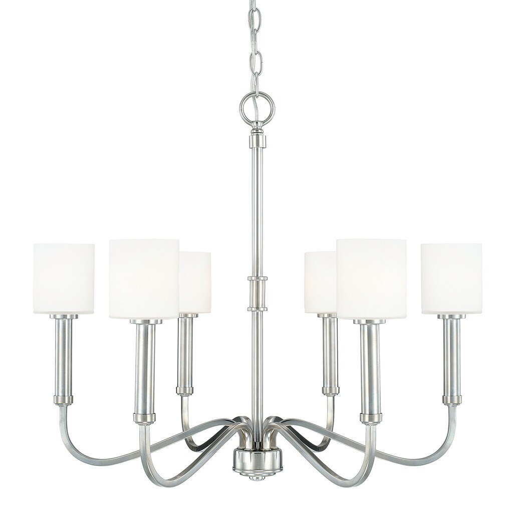 Jaxon 6-light Polished Nickel Chandelier - Chandeliers For Bedrooms by Overstock.com