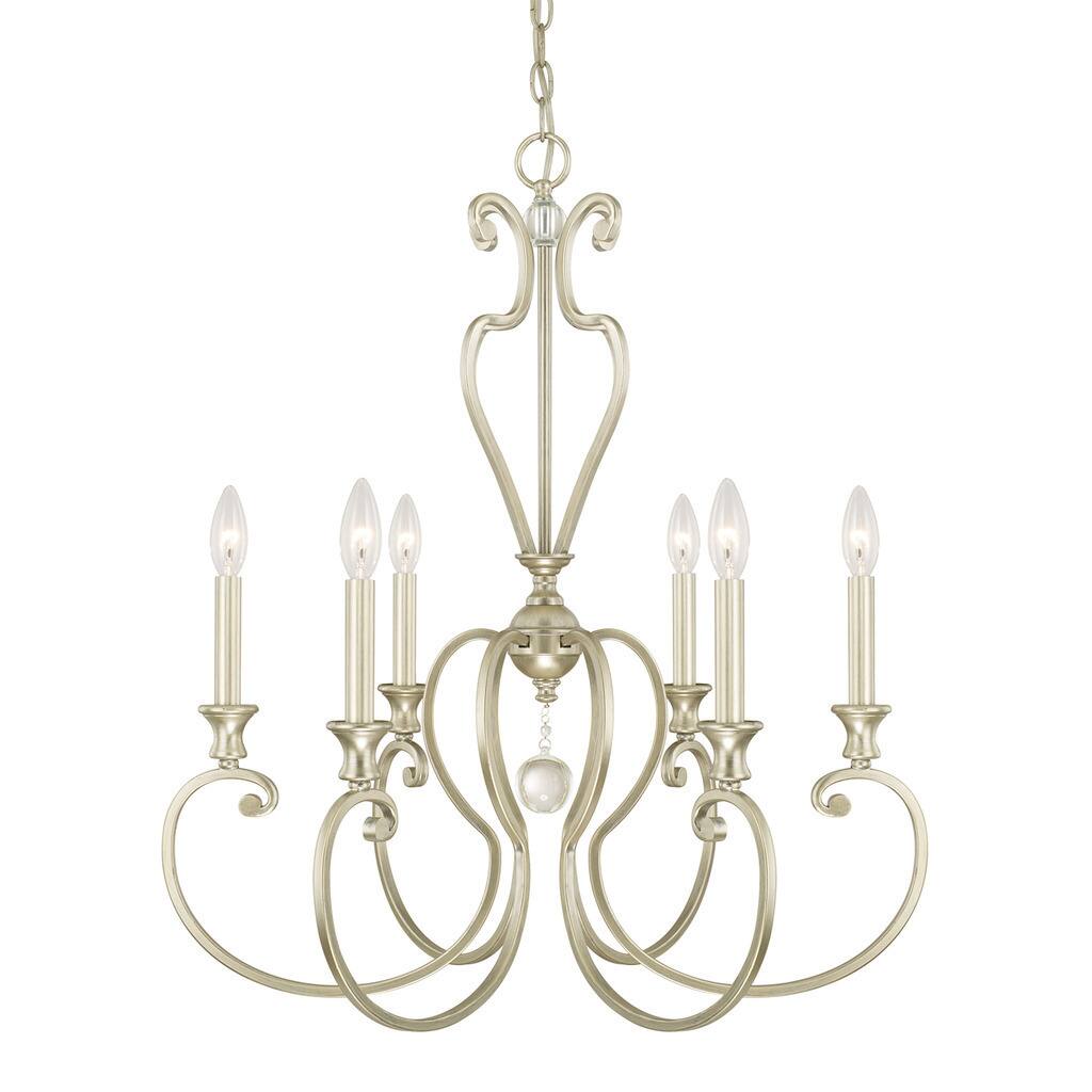 Abigail 6-light Champagne Chandelier - Chandeliers For Bedrooms by Overstock.com
