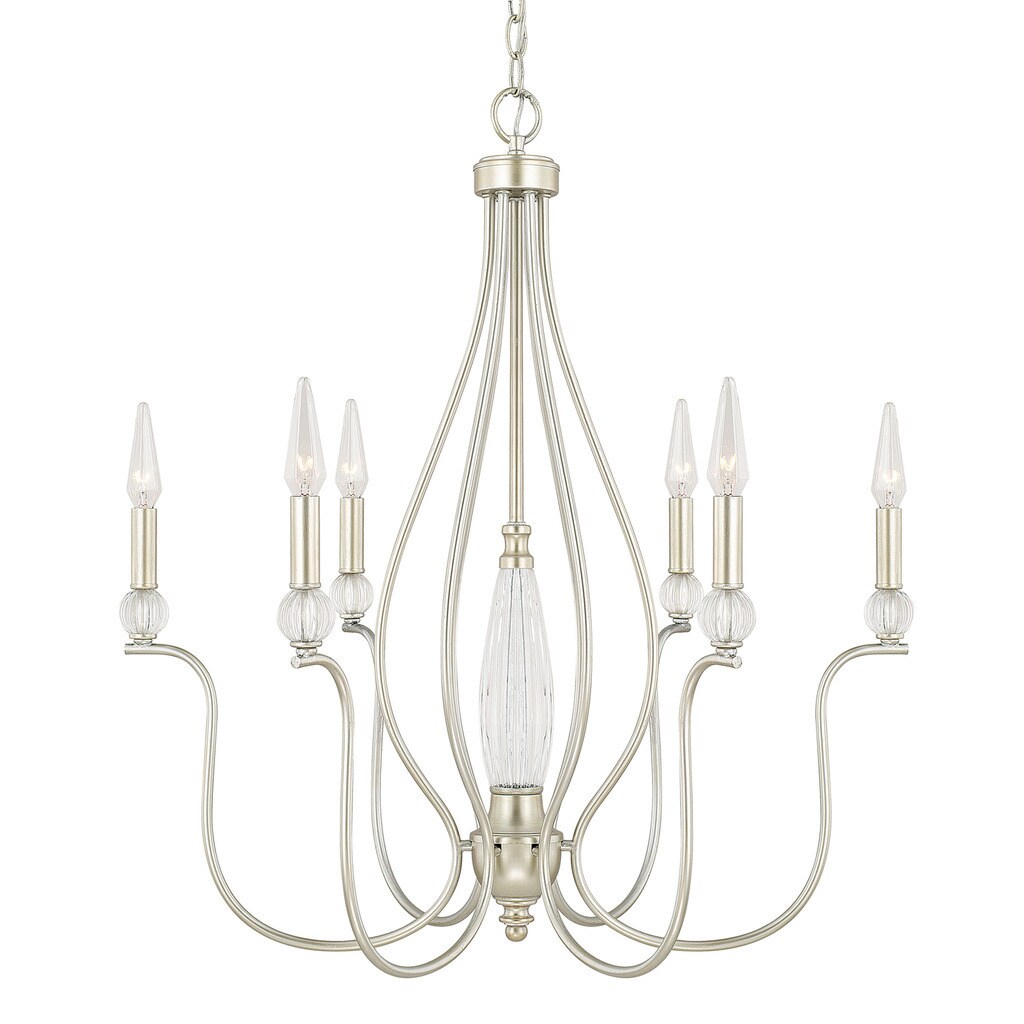 Olivia 6-light Champagne Chandelier - Chandeliers For Bedrooms by Overstock.com