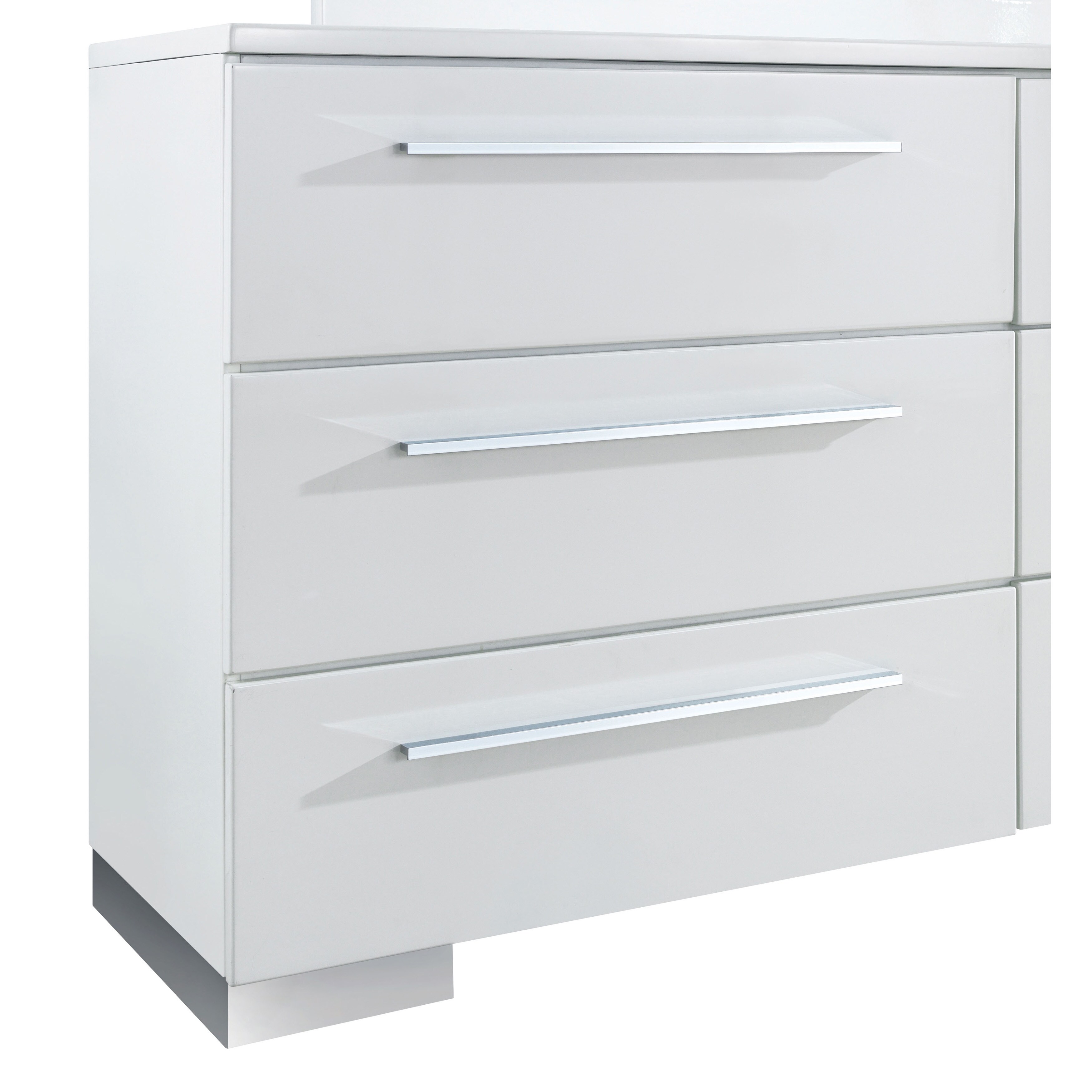 Shop Furniture Of America Rema Modern White 2 Piece Dresser And